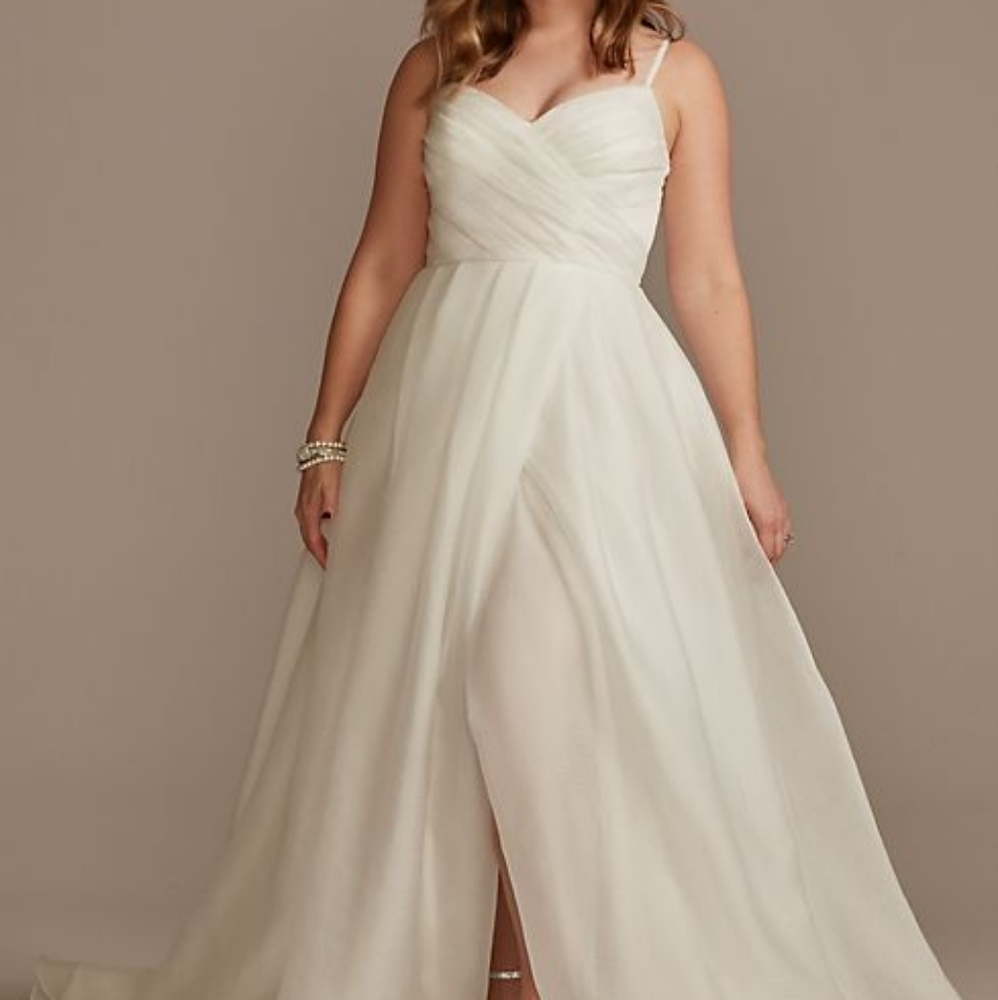 DB studio Organza Wedding Dress Soft White NWT